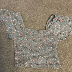 Japna Spring Summer Floral Crop Top Size Small